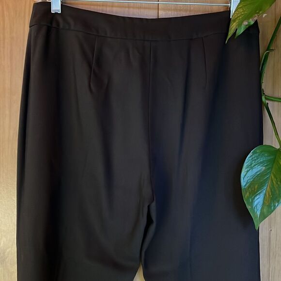 Eileen Fisher Wool Trousers Size M color: brown - Picture 3 of 5